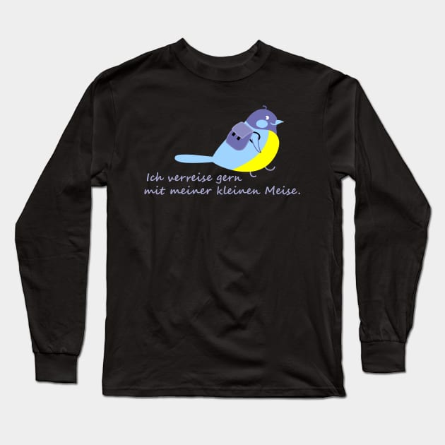 Journey with titmouse Long Sleeve T-Shirt by spontania